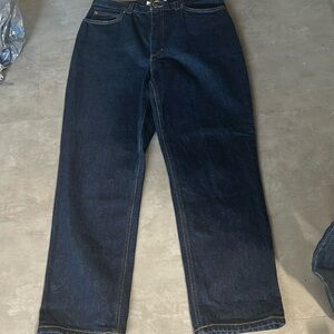 Jonesport women’s blue dark wash high-rise jeans 14